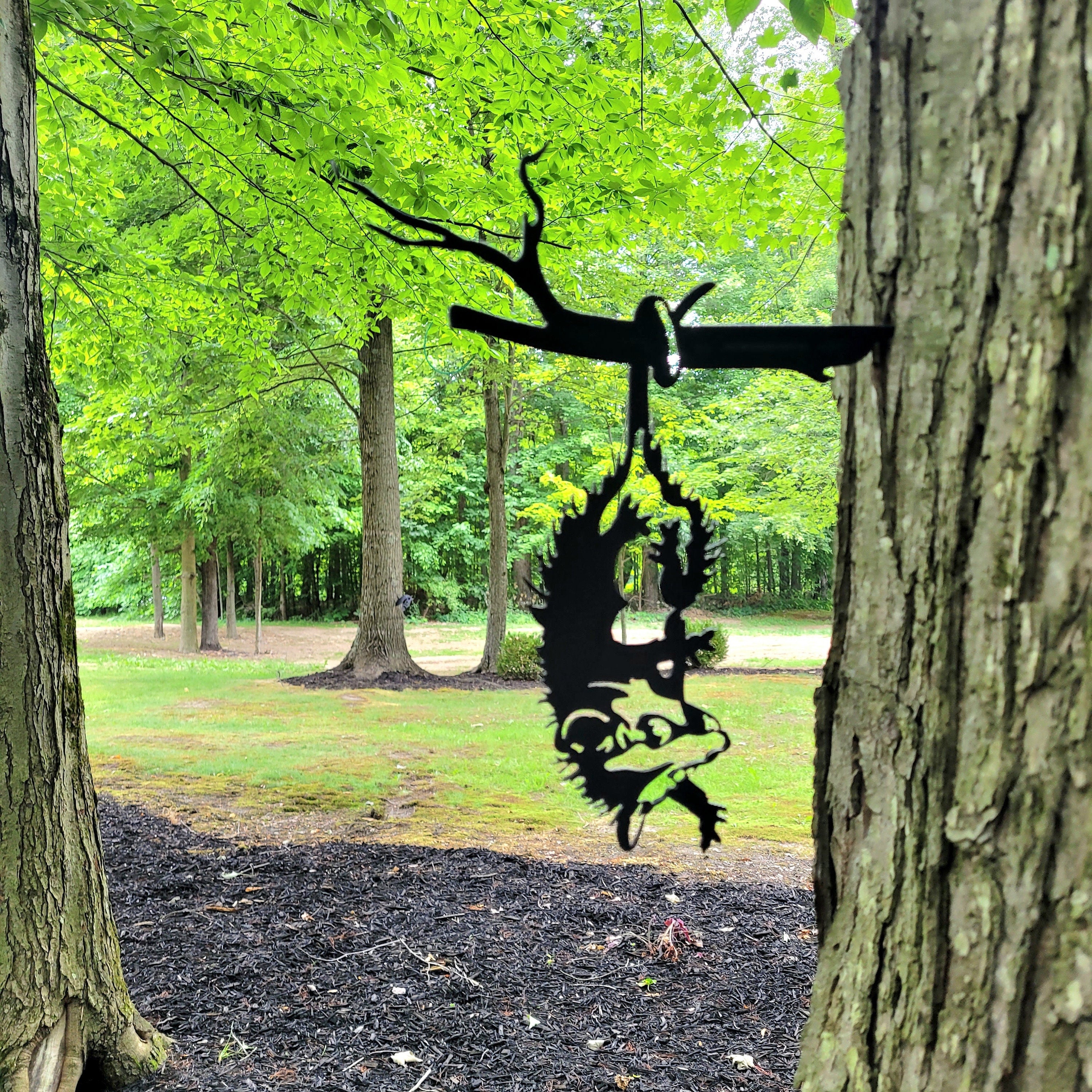 Opossum Metal Garden Stake Metal Garden Stake — alternate angle