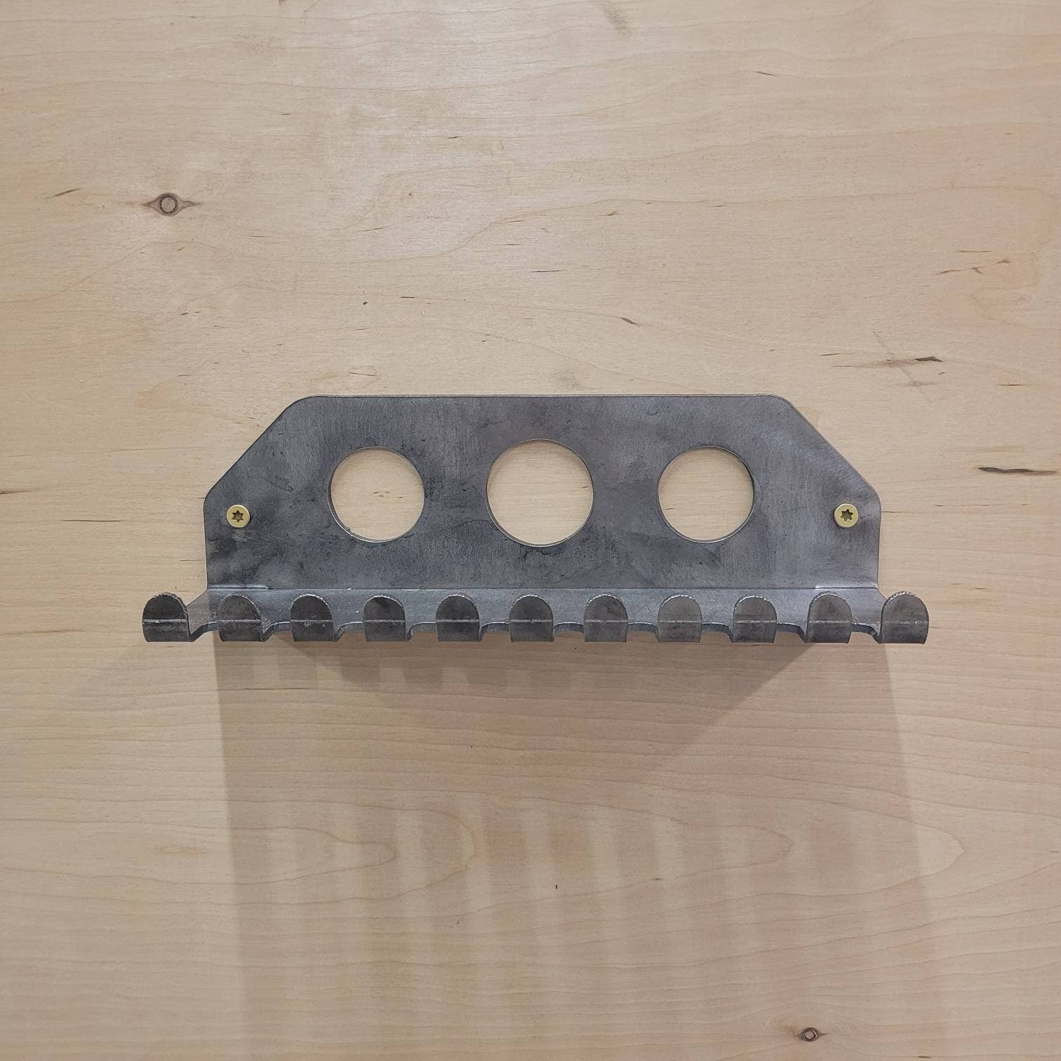 Air Tool Organizer Aluminum Sign — lifestyle setting