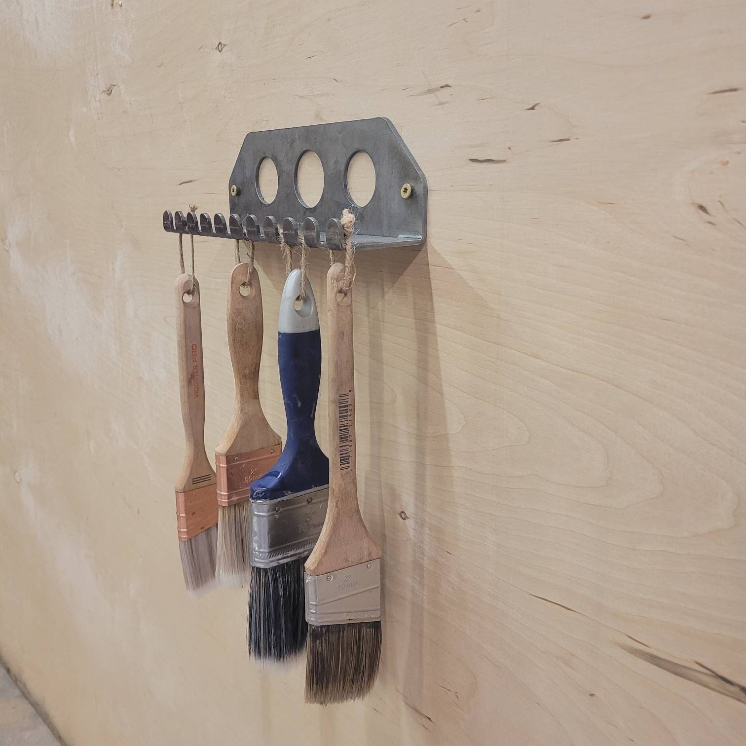 Air Tool Organizer Aluminum Sign — alternate angle