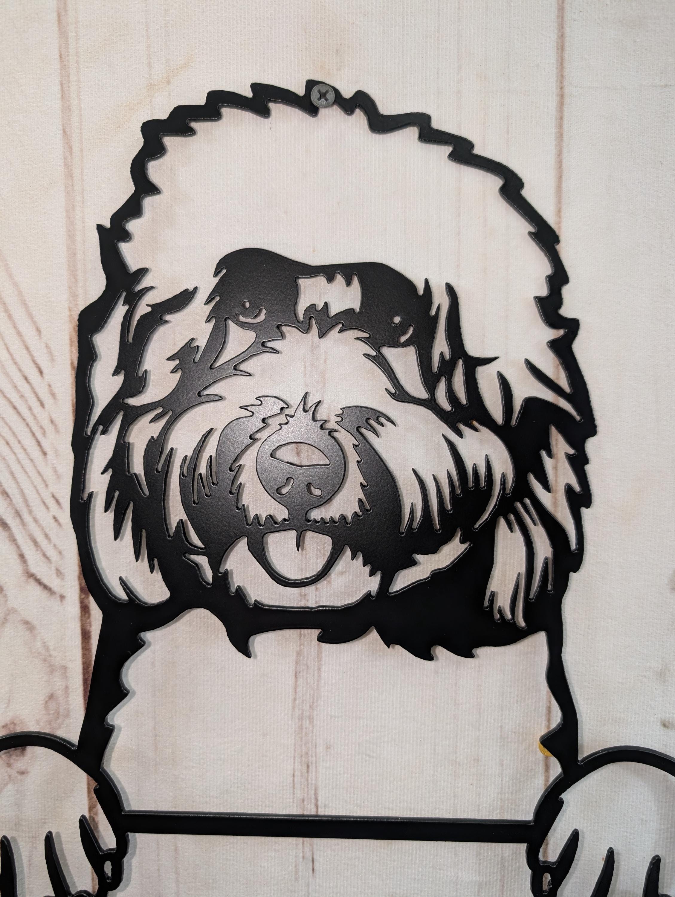 Goldendoodle Metal Art Sign Aluminum Sign — alternate angle