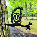 Skunk Metal Garden Stake Metal Garden Stake — front view on white background
