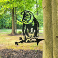 Owl Metal Garden Stake Metal Garden Stake — front view on white background
