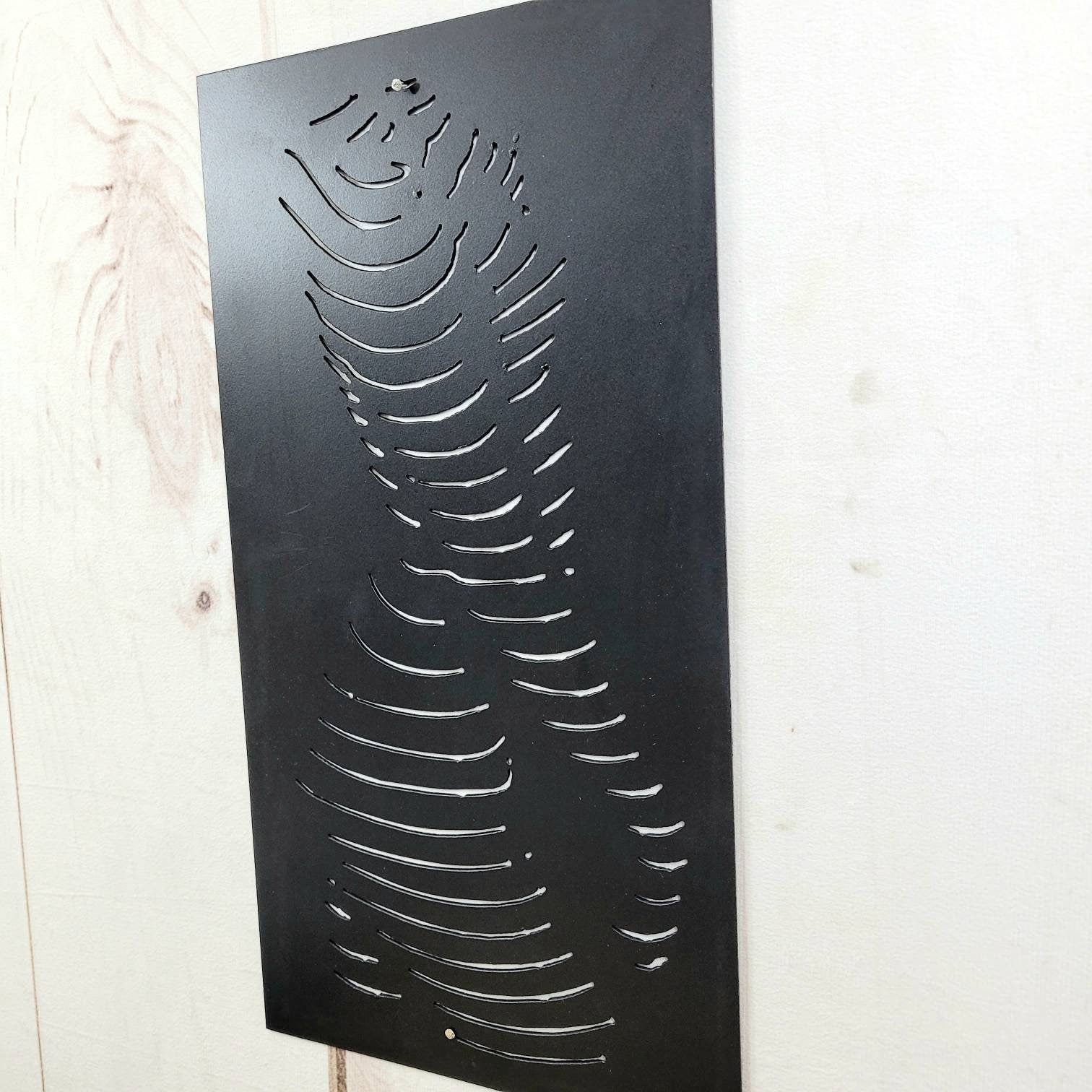 Abstract Female Torso Metal Wall Art Aluminum Sign — alternate angle