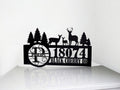 Custom Address Metal Garden Stake Metal Garden Stake — front view on white background