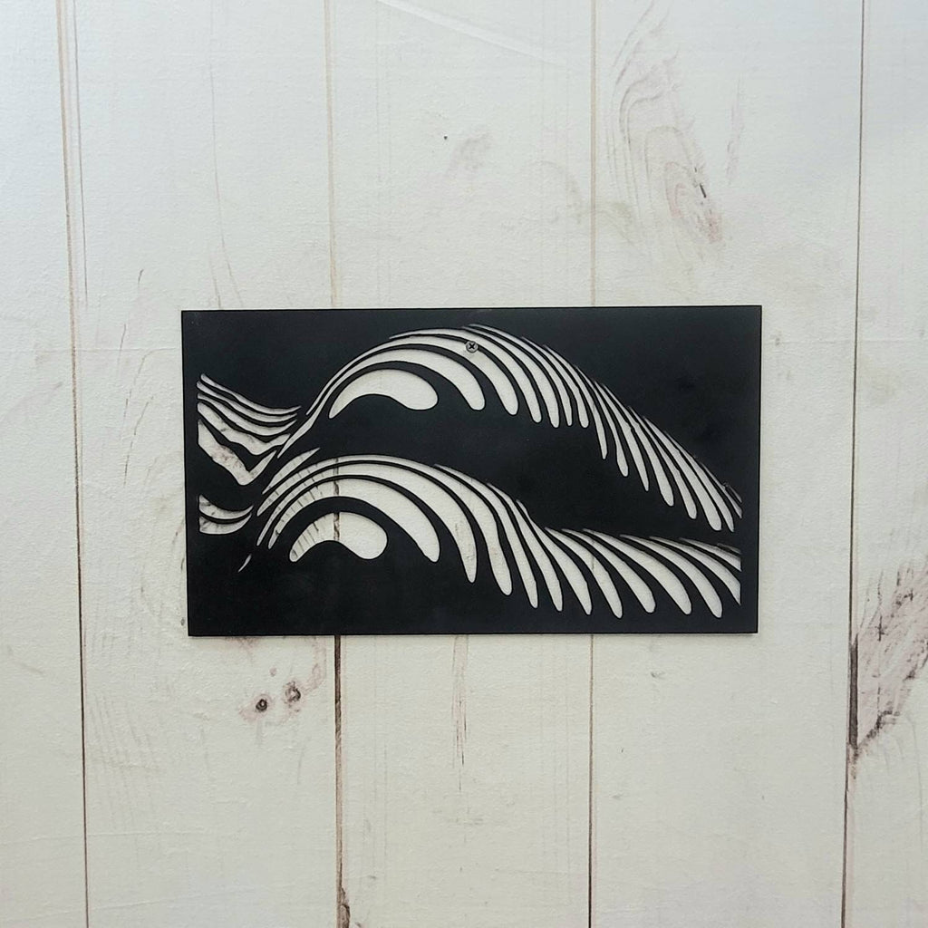 Abstract Female Body Metal Wall Art Aluminum Sign — alternate angle