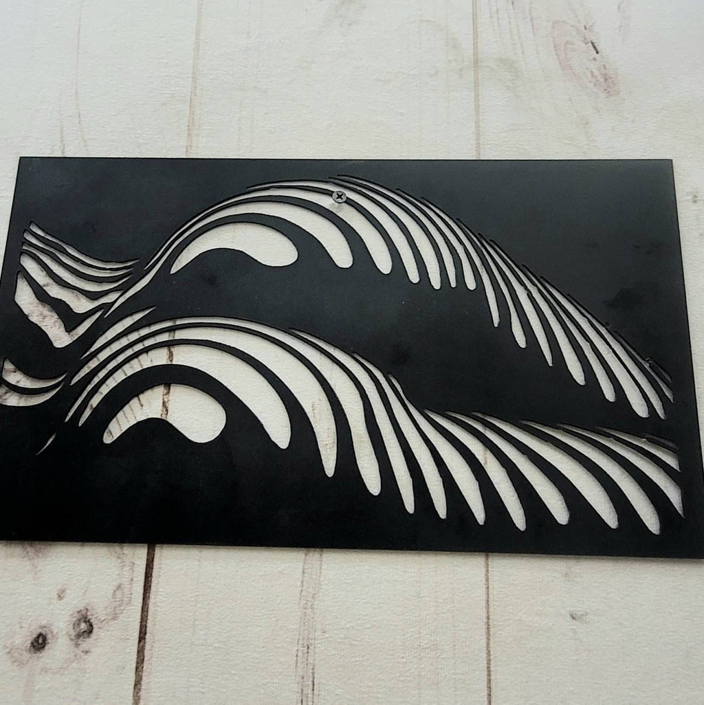 Abstract Female Body Metal Wall Art Aluminum Sign — alternate angle