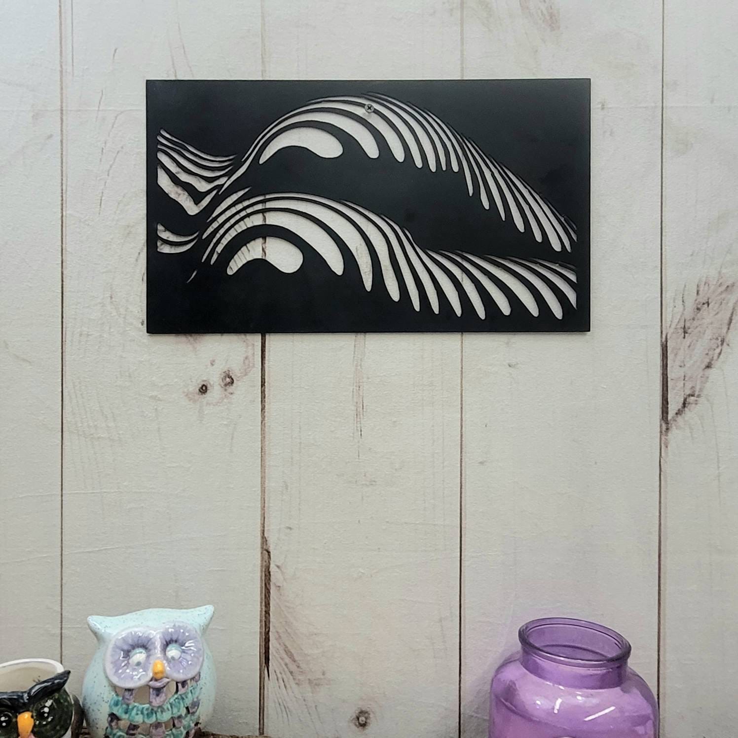Abstract Female Body Metal Wall Art Aluminum Sign — alternate angle