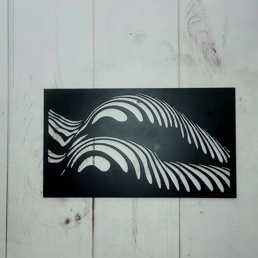 Abstract Female Body Metal Wall Art Aluminum Sign — alternate angle