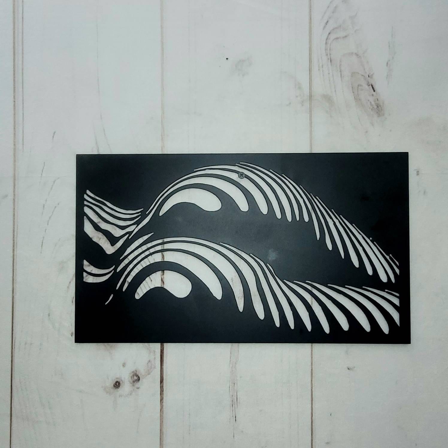 Abstract Female Body Metal Wall Art Aluminum Sign — alternate angle