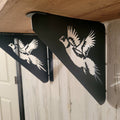 Pheasant Shelf Bracket Metal Shelf Bracket — front view on white background