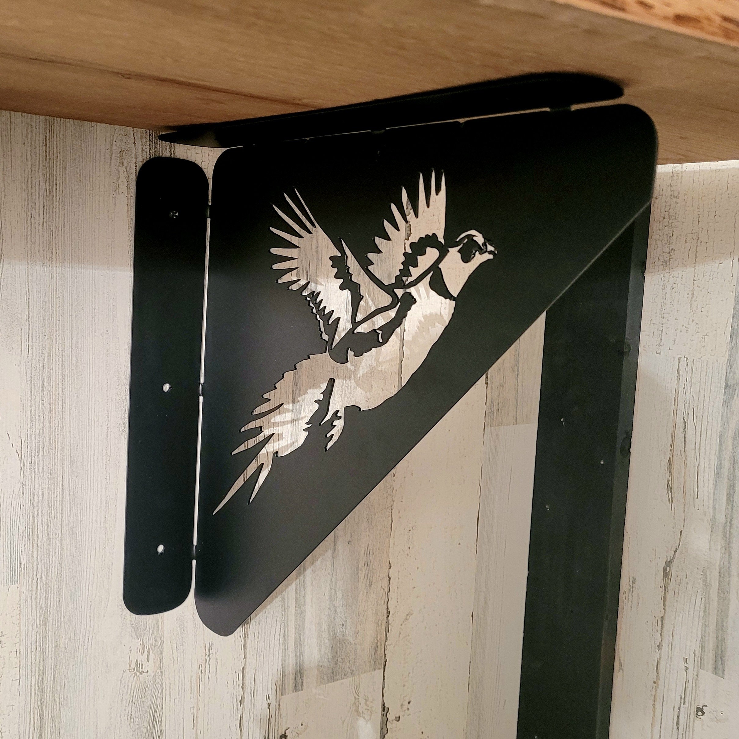 Pheasant Shelf Bracket Metal Shelf Bracket — lifestyle setting