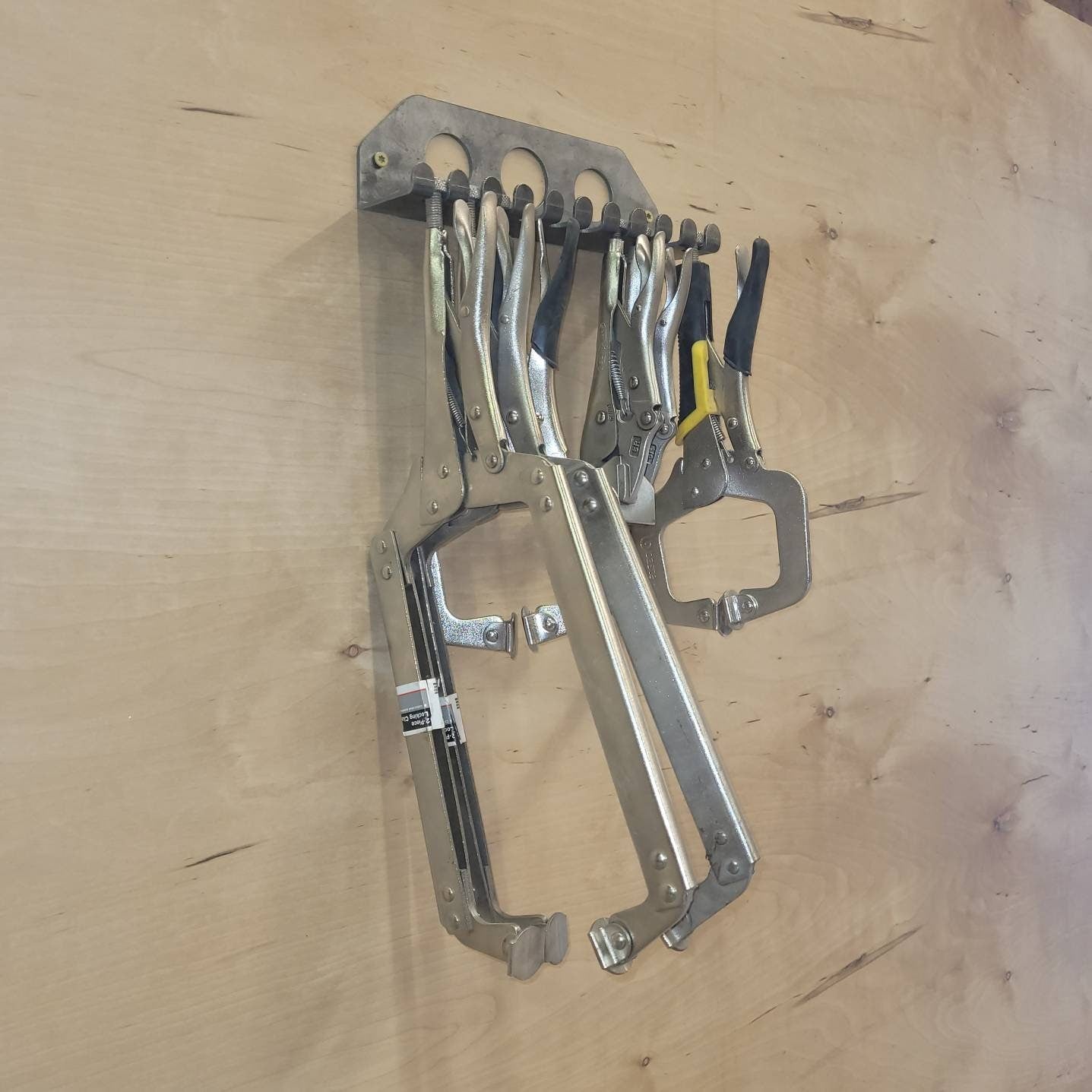 Vise Grip Organizer Aluminum Sign — lifestyle setting