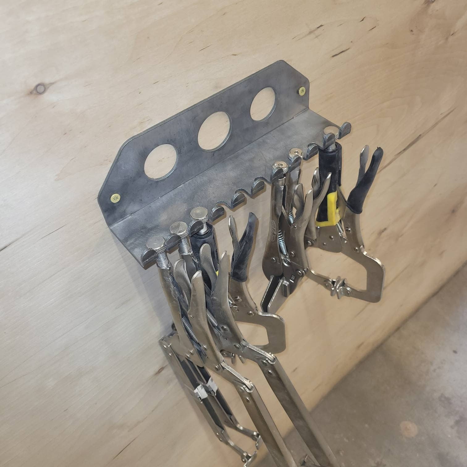 Vise Grip Organizer Aluminum Sign — alternate angle