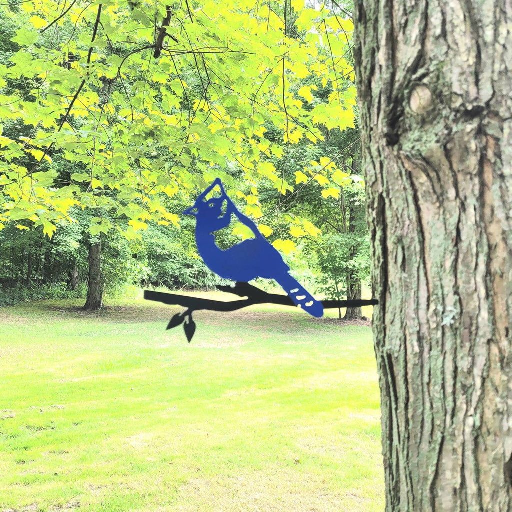 Blue Jay Metal Garden Stake Metal Garden Stake — alternate angle