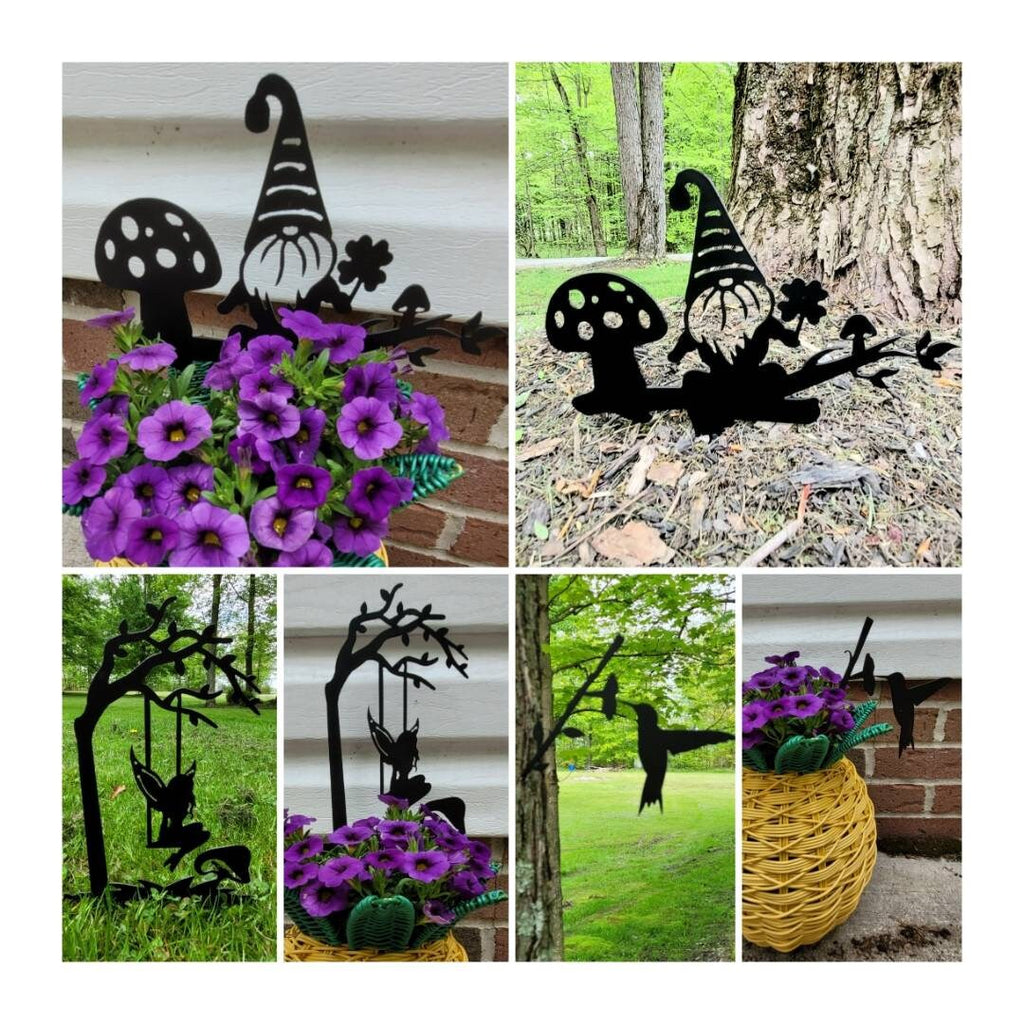 Bluebird Metal Garden Stake Metal Garden Stake — alternate angle