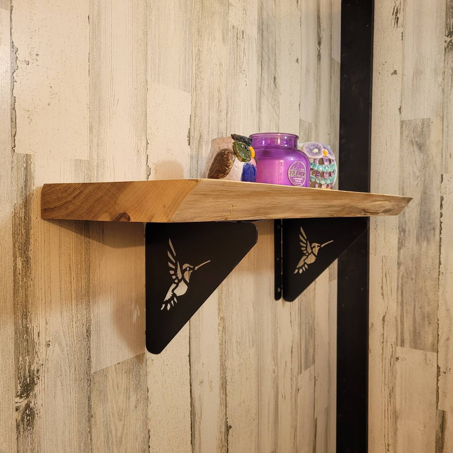 Hummingbird Shelf Bracket Metal Shelf Bracket — alternate angle