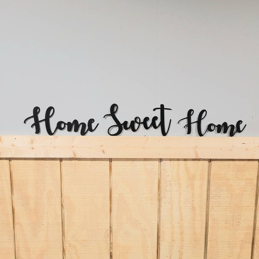 Home Sweet Home Metal Sign Aluminum Sign — alternate angle
