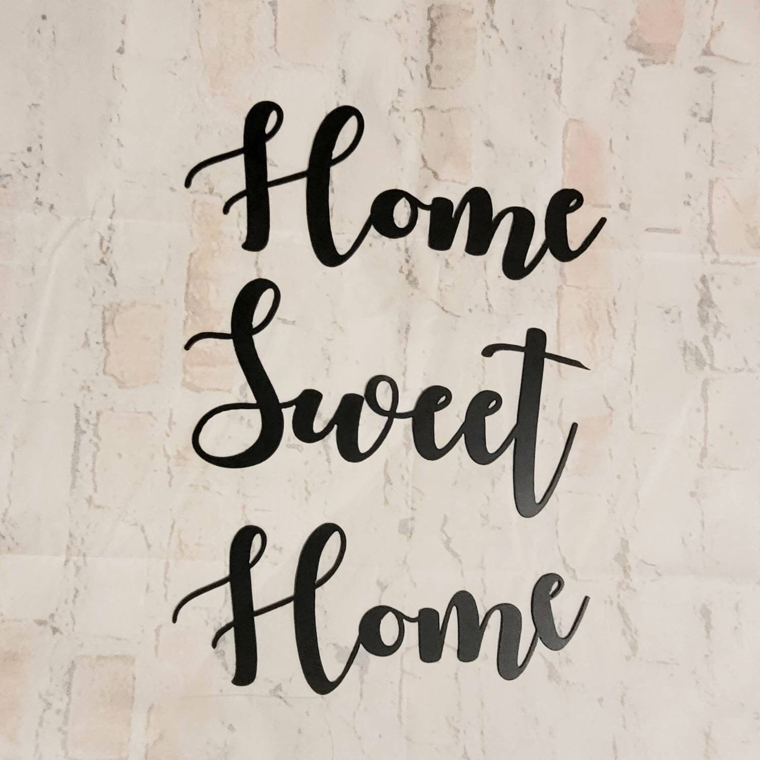 Home Sweet Home Metal Sign Aluminum Sign — alternate angle