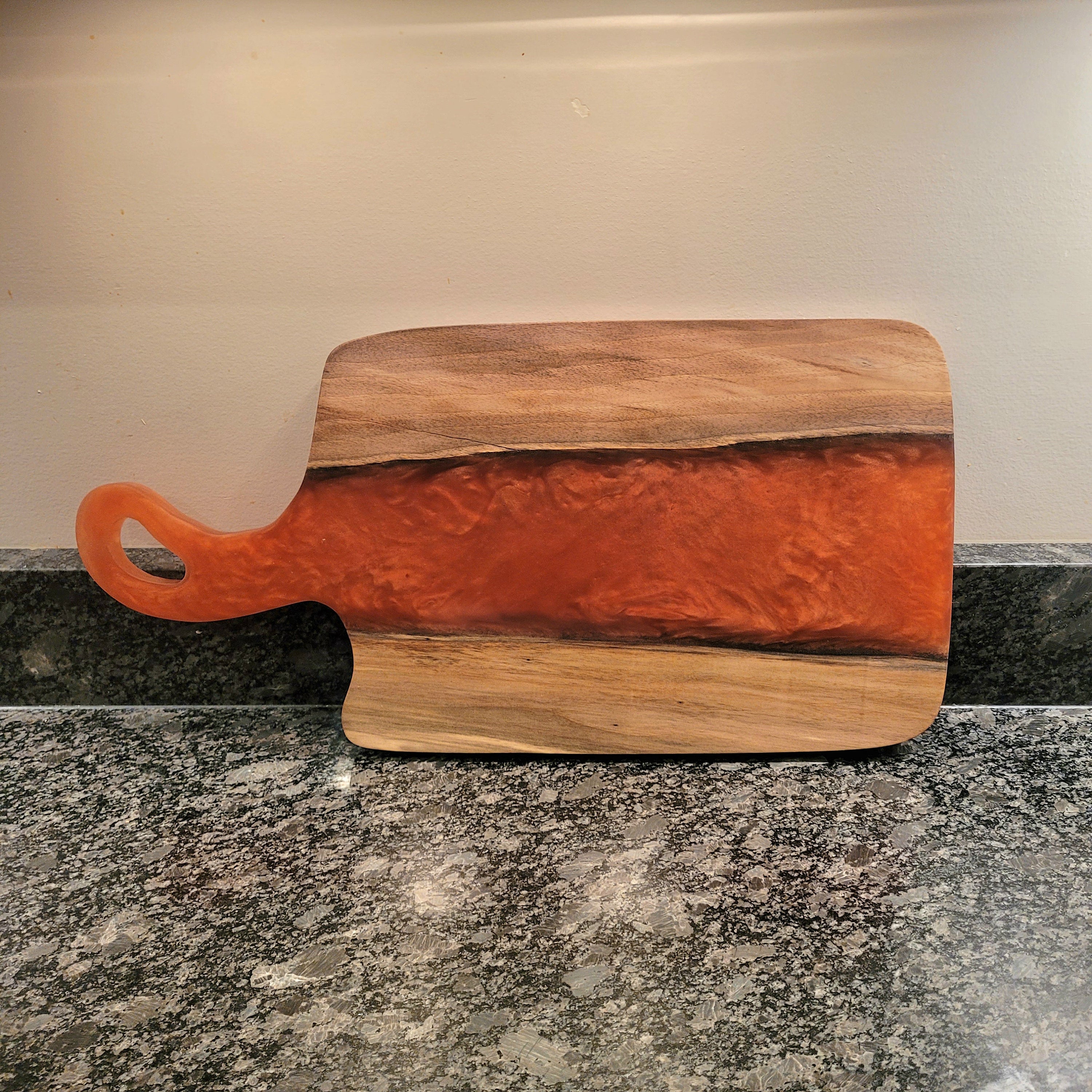 Live Edge Walnut Charcuterie Board Wood Sign — lifestyle setting