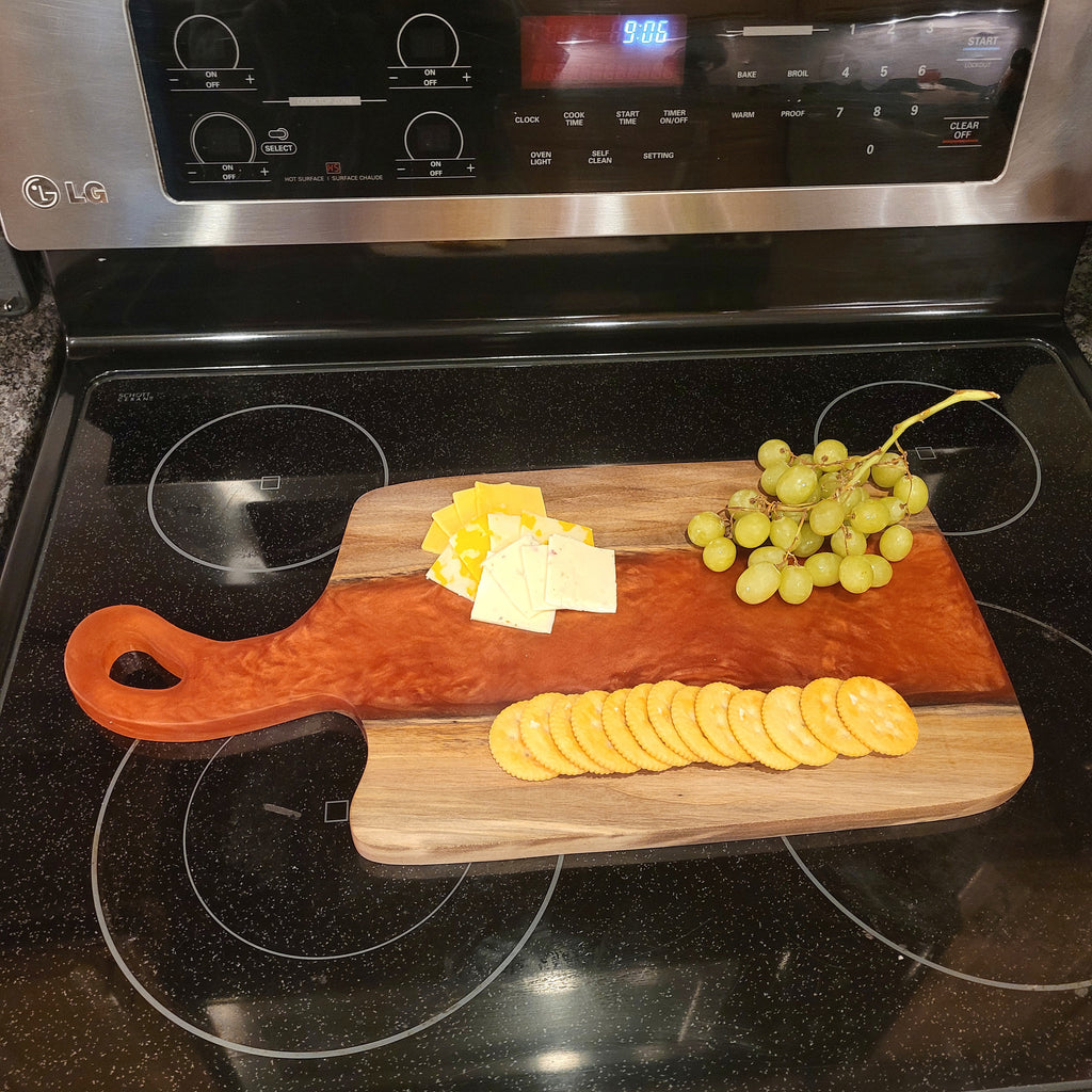 Live Edge Walnut Charcuterie Board Wood Sign — alternate angle