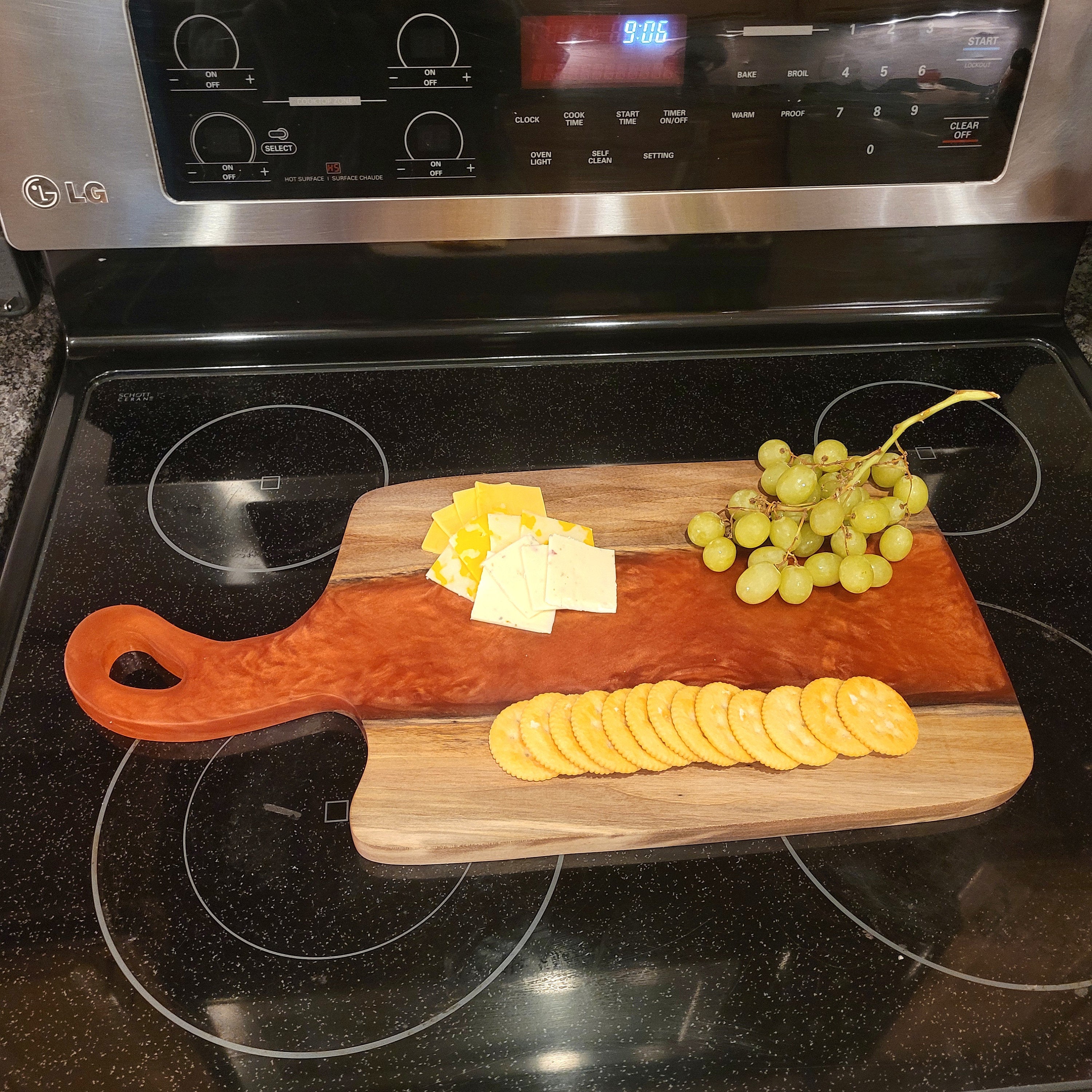 Live Edge Walnut Charcuterie Board Wood Sign — alternate angle