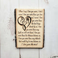 Live Edge Wood Sign Wood Sign — front view on white background