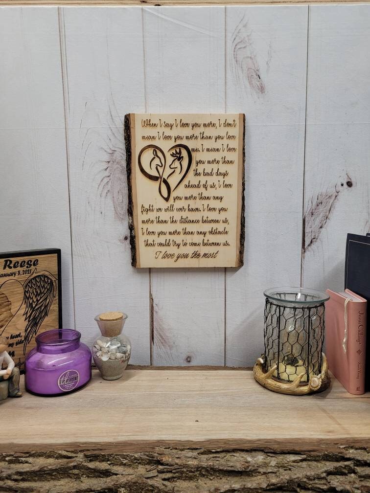 Live Edge Wood Sign Wood Sign — alternate angle