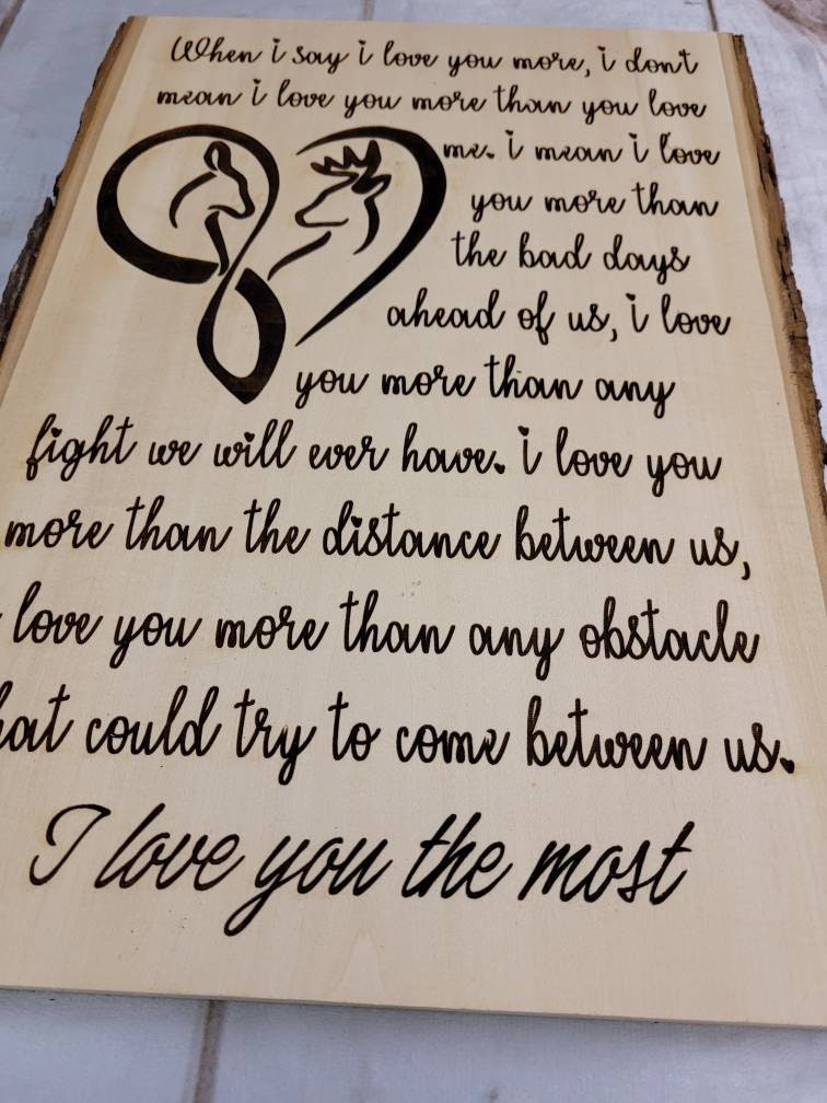 Live Edge Wood Sign Wood Sign — alternate angle