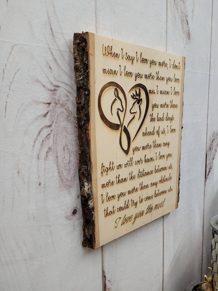 Live Edge Wood Sign Wood Sign — alternate angle