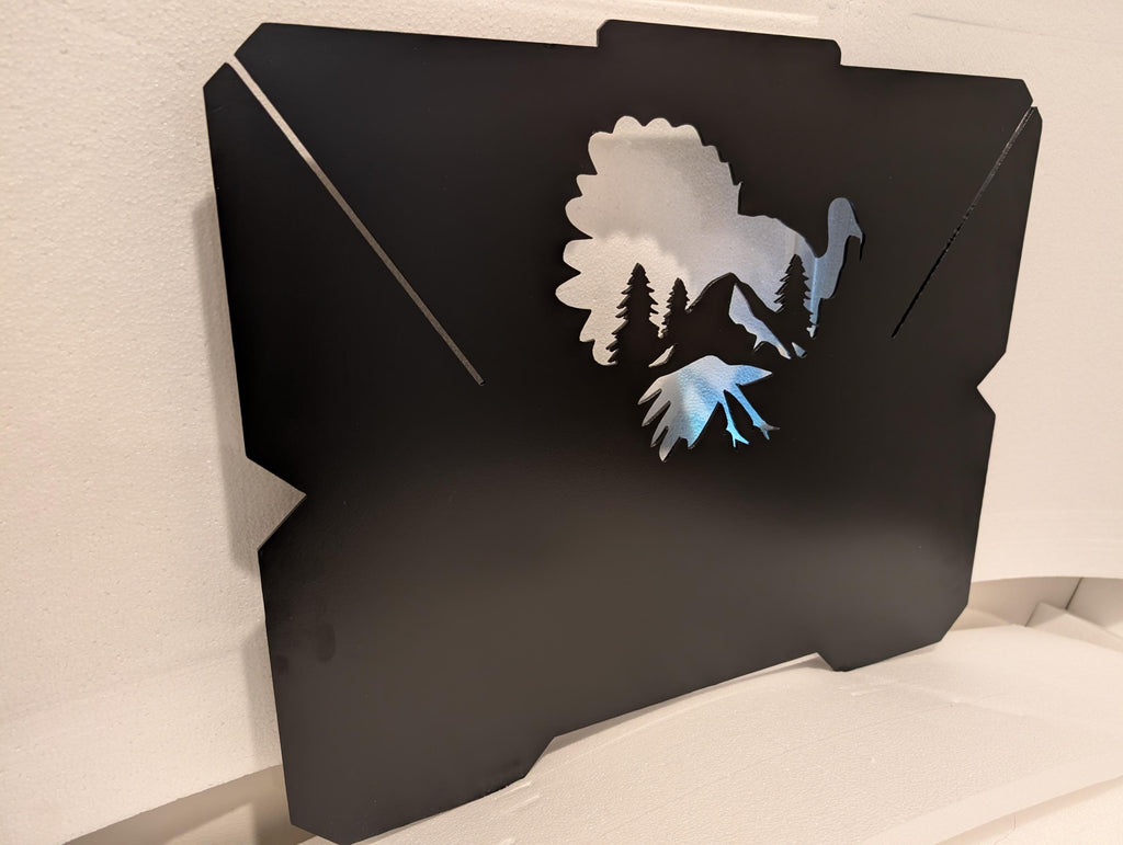Collapsible Steel Fire Pit: Personalized Gril Aluminum Sign — alternate angle