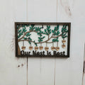 Personalized Family Tree Wood Sign Wood Sign — front view on white background