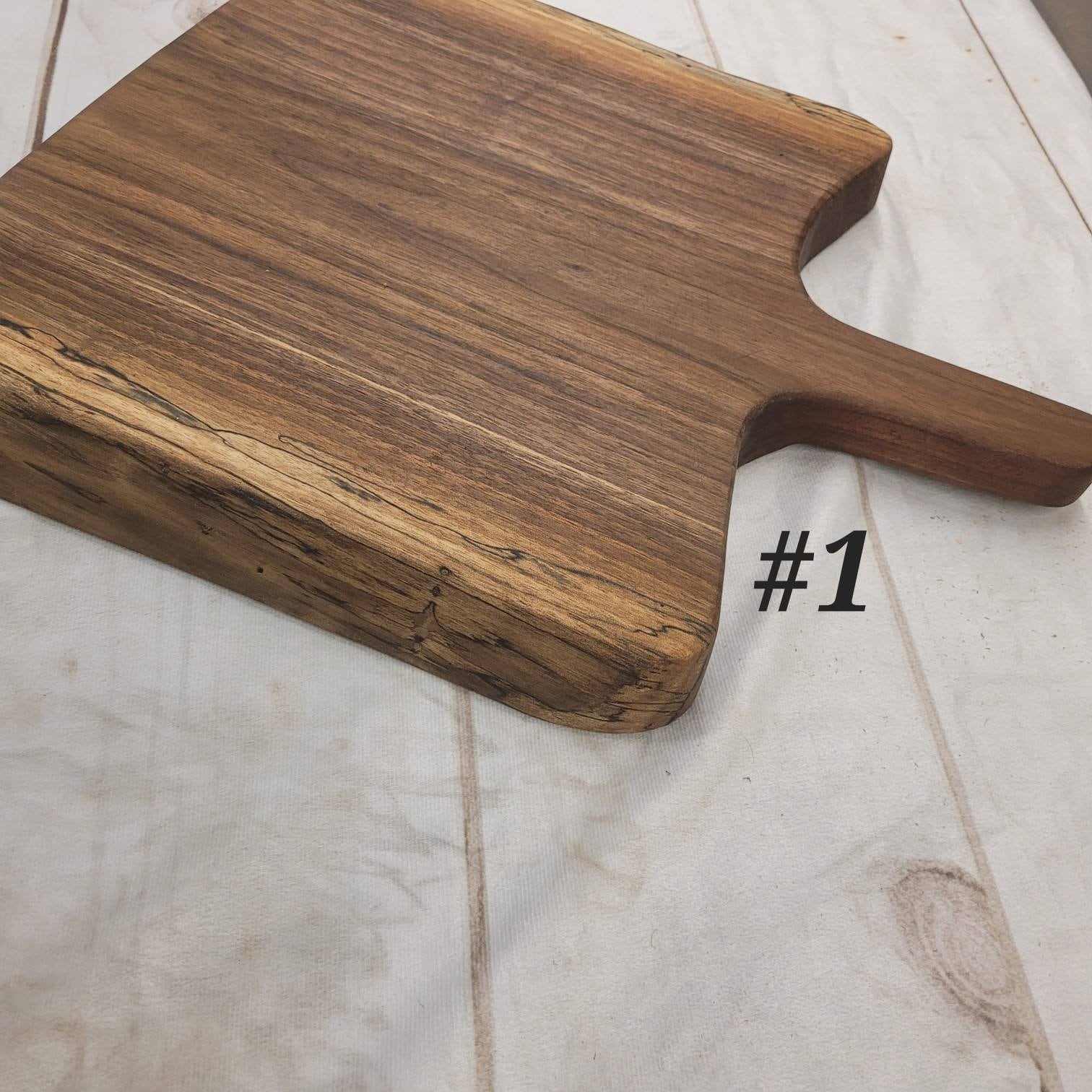Live Edge Walnut Charcuterie Board Wood Sign — lifestyle setting