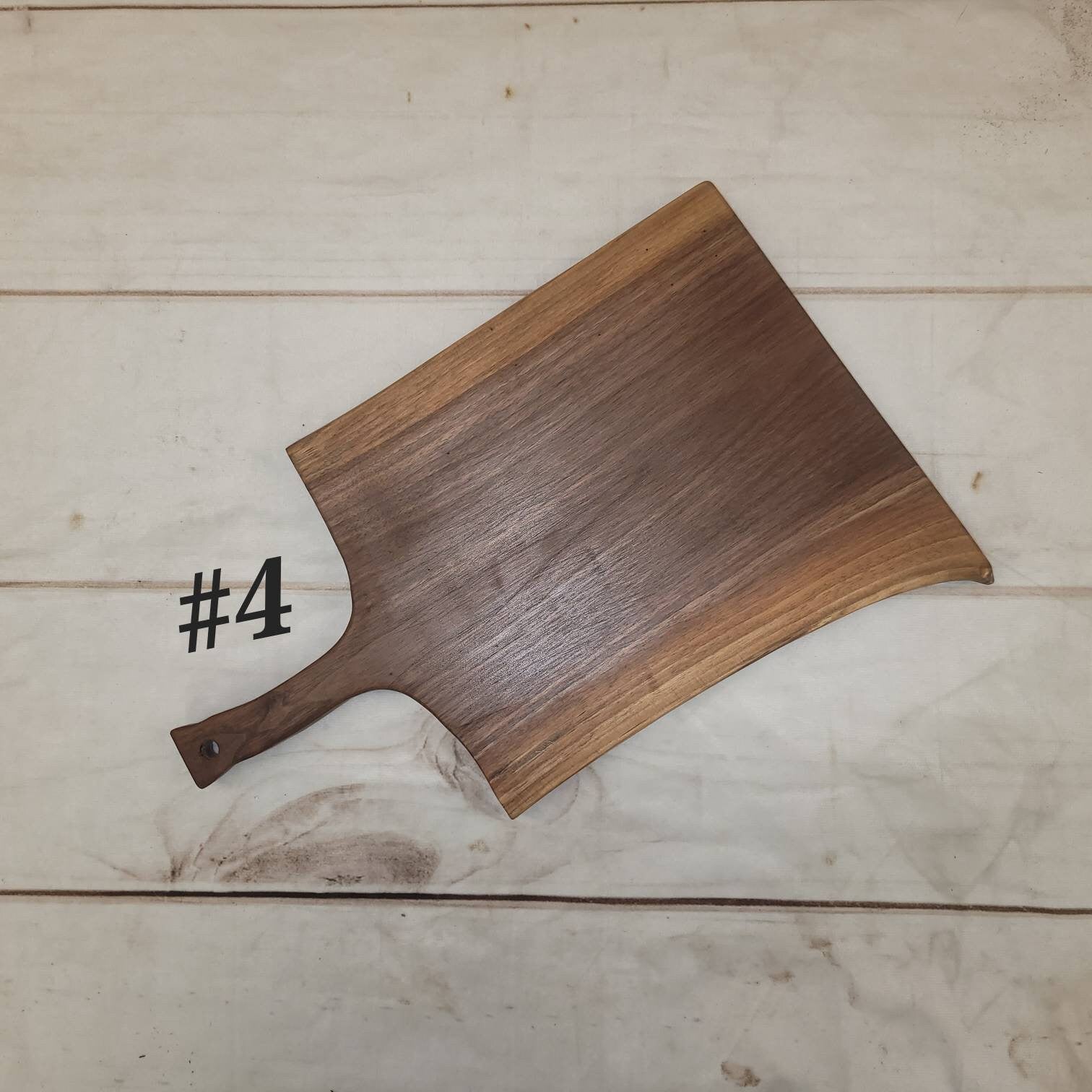 Live Edge Walnut Charcuterie Board Wood Sign — alternate angle
