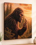 Bigfoot Hummingbird Canvas Print Canvas Print — front view on white background