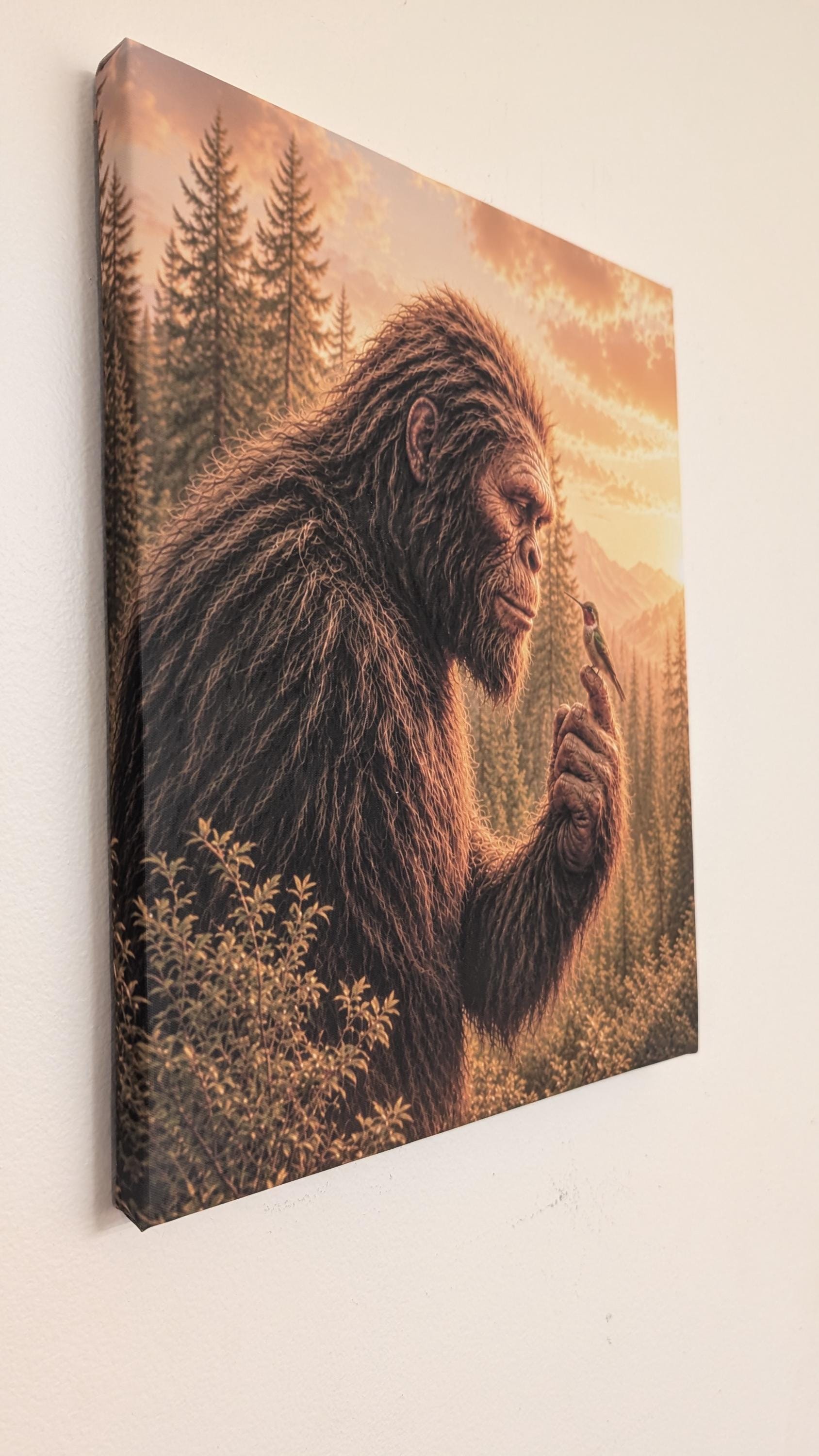 Bigfoot Hummingbird Canvas Print Canvas Print — detail view