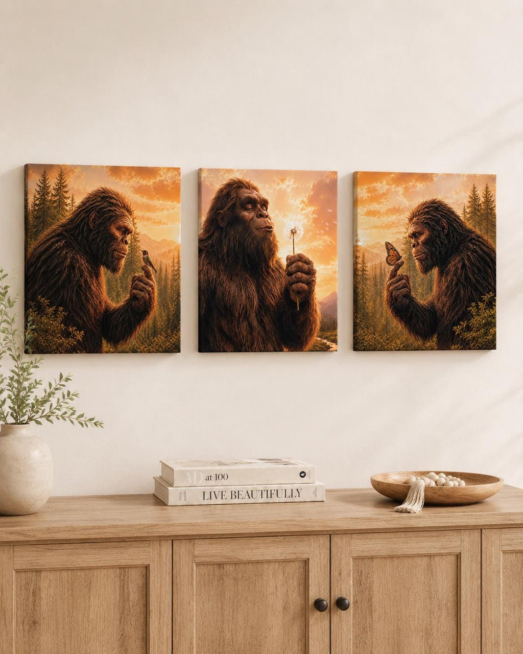 Bigfoot Butterfly Canvas Print Canvas Print — alternate angle