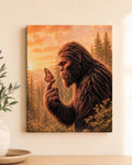 Bigfoot Butterfly Canvas Print Canvas Print — front view on white background