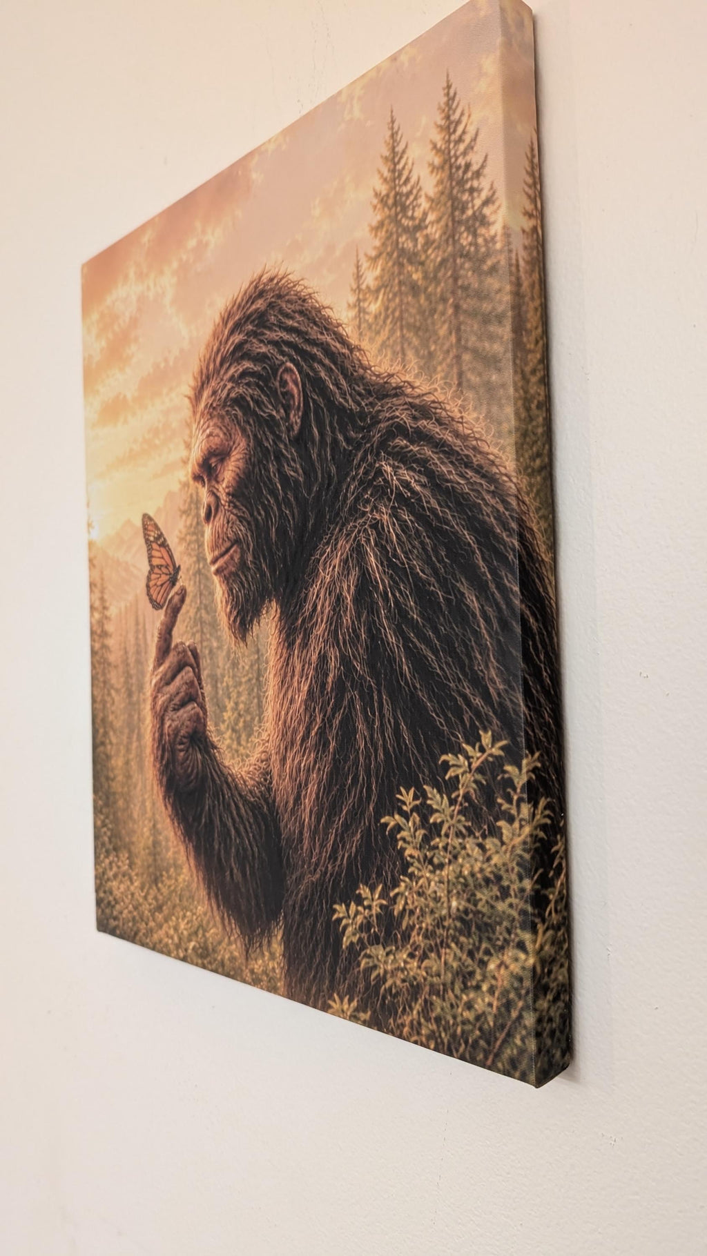 Bigfoot Butterfly Canvas Print Canvas Print — detail view