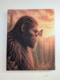 Butterfly Bigfoot Canvas Print Canvas Print — front view on white background