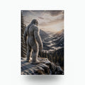 Cloud Valley Yeti Metal Sign Bigfoot Aluminum Sign — front view on white background