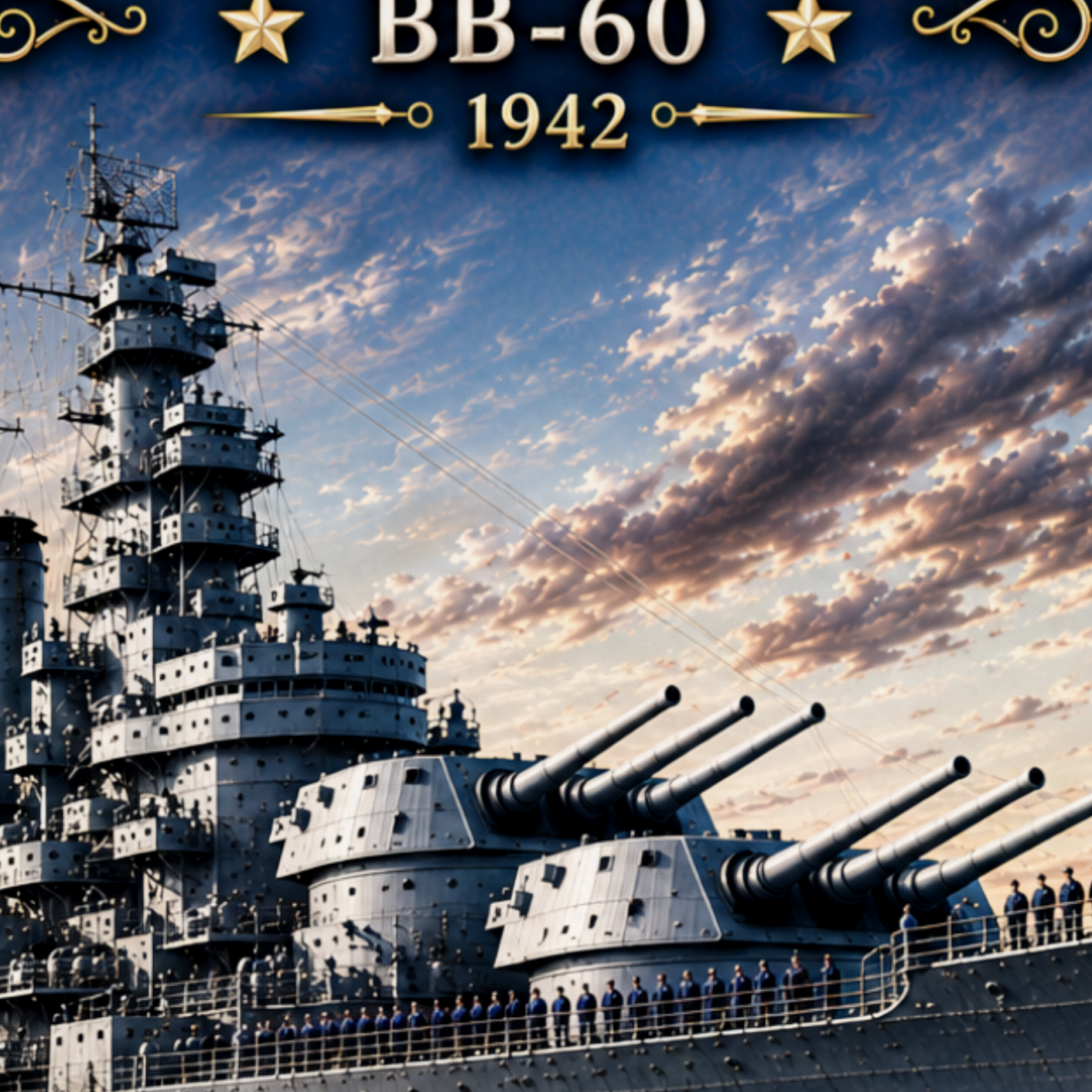 USS Alabama Battleship Metal Wall Art, US Navy | 12x8 Aluminum | Veteran Gift, Military Decor