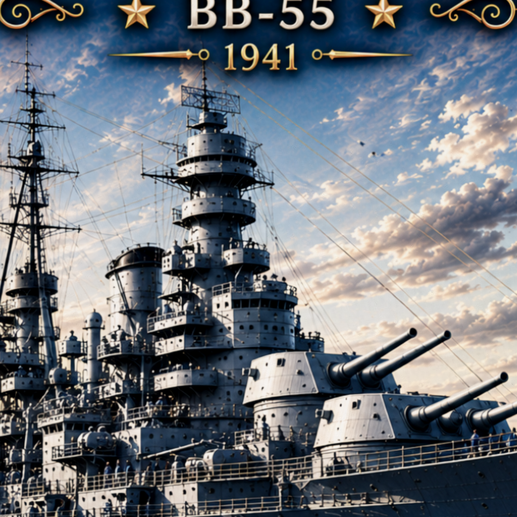USS North Carolina Battleship Metal Wall Art, US Navy | 12x8 Aluminum | Veteran Gift, Military Decor