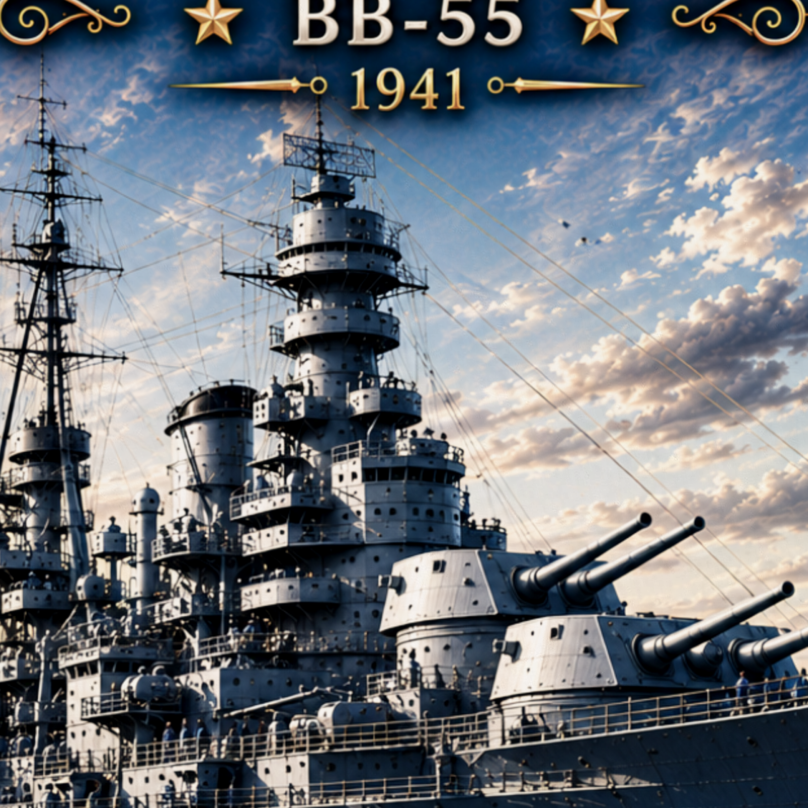 USS North Carolina Battleship Metal Wall Art, US Navy | 12x8 Aluminum | Veteran Gift, Military Decor