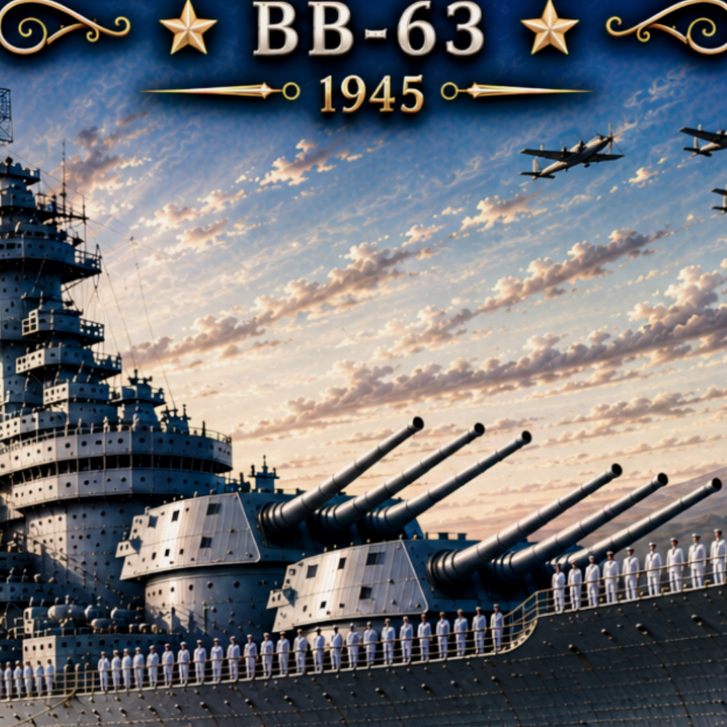 USS Missouri Battleship Metal Wall Art, US Navy | 12x8 Aluminum | Veteran Gift, Military Decor