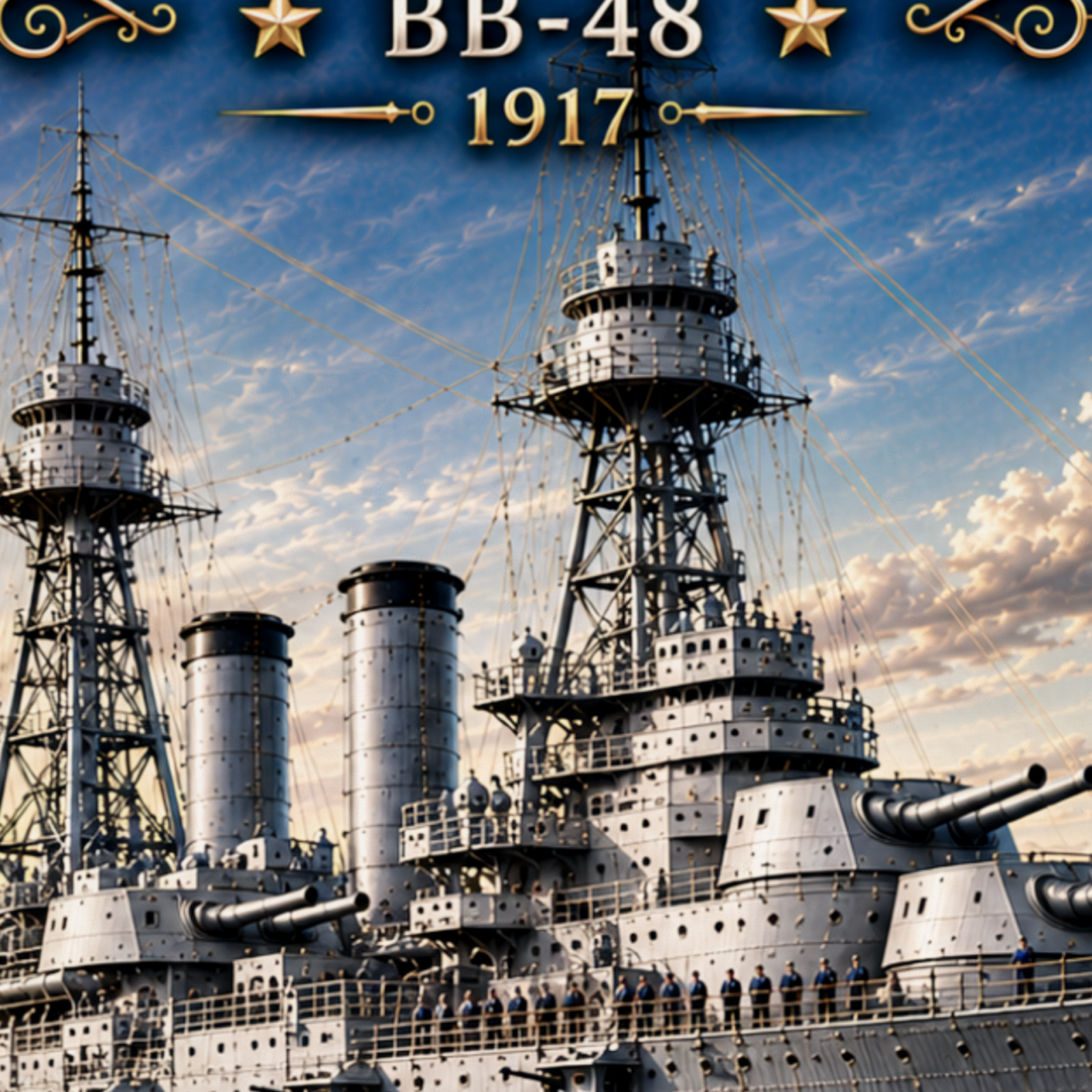 USS West Virginia Battleship Metal Wall Art, US Navy | 12x8 Aluminum | Veteran Gift, Military Decor