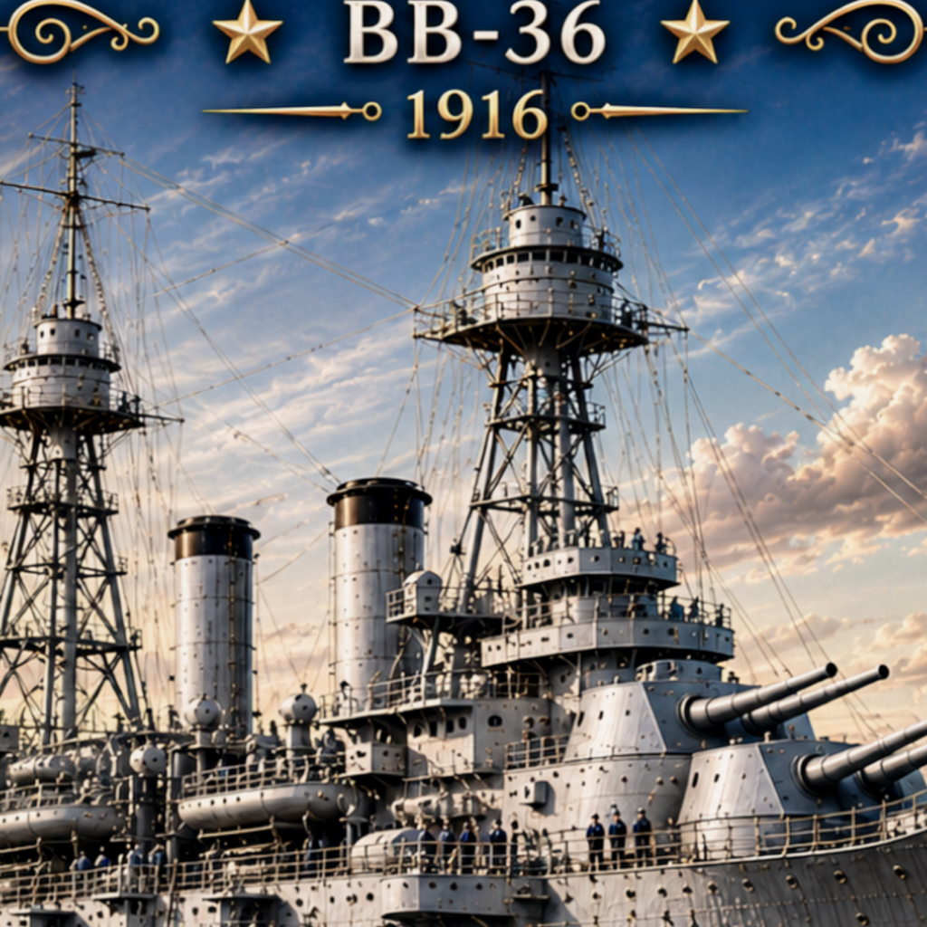 USS Nevada Battleship Metal Wall Art, US Navy | 12x8 Aluminum | Veteran Gift, Military Decor