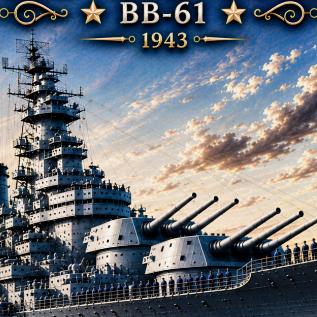 USS Iowa Battleship Metal Wall Art, US Navy | 12x8 Aluminum | Veteran Gift, Military Decor