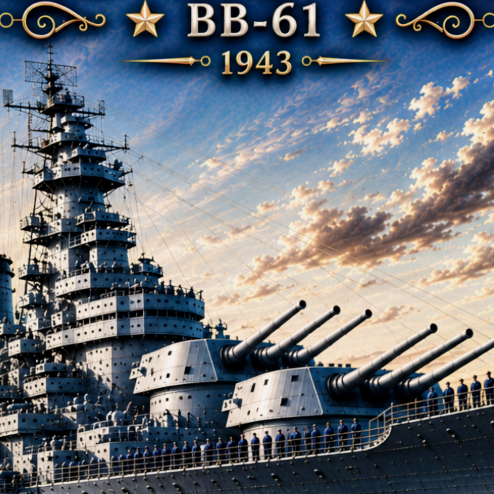 USS Iowa Battleship Metal Wall Art, US Navy | 12x8 Aluminum | Veteran Gift, Military Decor