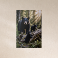 Forest Sunbeams Bear Metal Wall Art, Wildlife Sign | 8x12 Aluminum | Cabin Decor, Bear Lover Gift