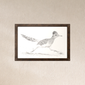 Running Roadrunner Metal Wall Art, Ink Color Splash | 12x8 Aluminum | Desert Southwest Decor, Wildlife Gift
